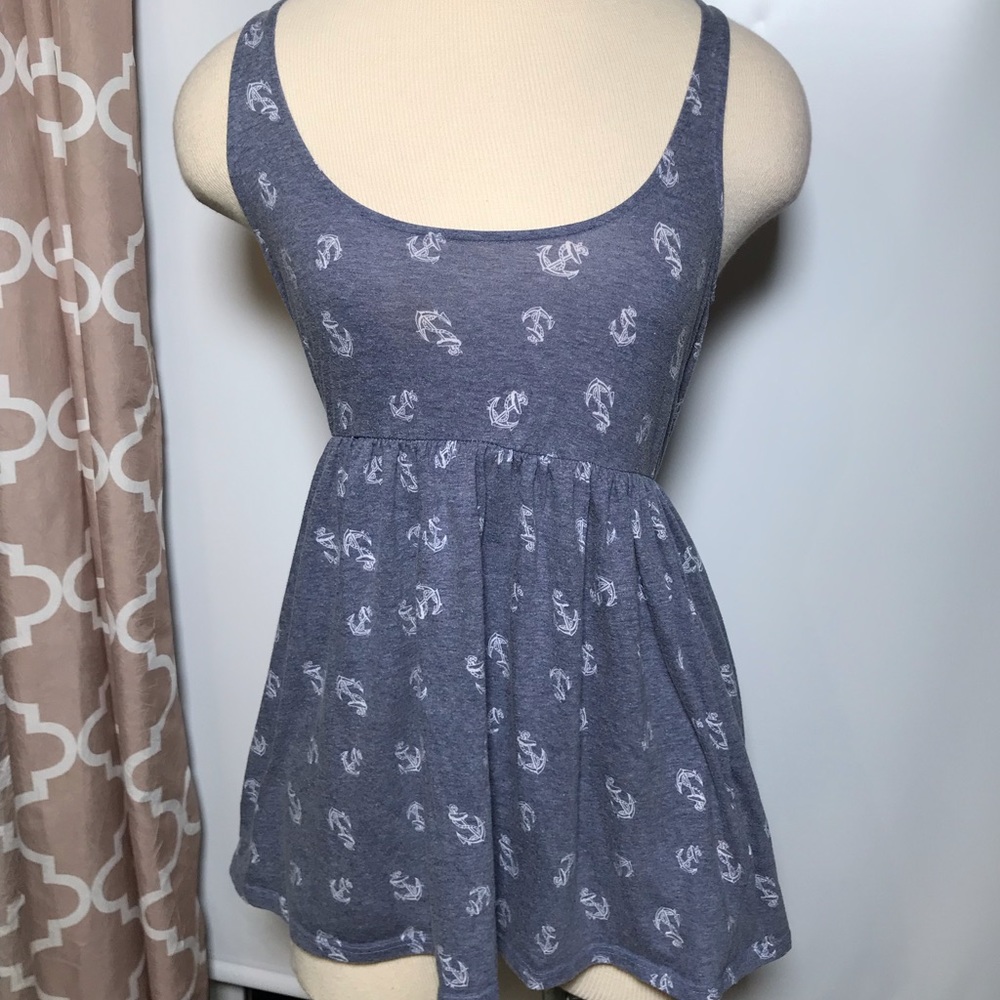 🦄 Pins and Needles anthro anchor tank top size M